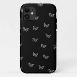 シルバー・バタフライ iPhone 11 ケース