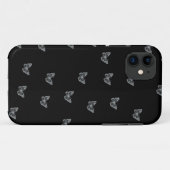 シルバー・バタフライ Case-Mate iPhoneケース (裏面(横))