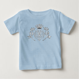 シルバー バッハ シール / 紋章 / モノグラム ベビーTシャツ