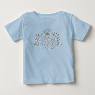 シルバー バッハ シール / 紋章 / モノグラム ベビーTシャツ