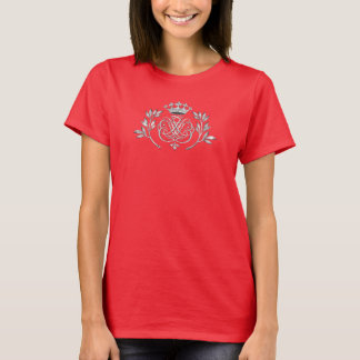 シルバー バッハ シール / 紋章 / モノグラム Tシャツ