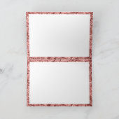 シルバー&バラスパークル-アイススケートで滑るホリデーカード シーズンカード (内部)