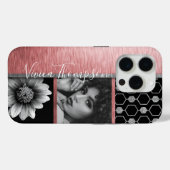 シルバー&バラ金ゴールドフォトコラージュカスタマイズ- It Case-Mate iPhoneケース (裏面 (横))