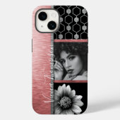 シルバー&バラ金ゴールドフォトコラージュカスタマイズ- It Case-Mate iPhoneケース (裏面)