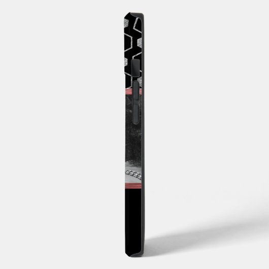 シルバー&バラ金ゴールドフォトコラージュカスタマイズ- It Case-Mate iPhoneケース (裏面 / 左)