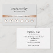 シルバー |バラ金ゴールド6パンチカスタマーロイヤリティカード 名刺 (正面/裏面)