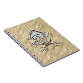 シルバー・パイレーツスカル・イン・ザ・サンド ノートブック (右側)