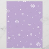 シルバー&パープルウィンターワンダーランド赤ちゃんシャワーゲーム (裏面)