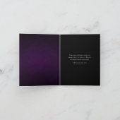 シルバー&パープルヴィンテージゴシックサンキューカード サンキューカード (内部)