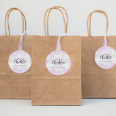 シルバー パープル グリッター ダスト モノグラム イニシャル 名前 ラウンドシール