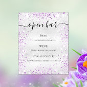 シルバー パープル グリッター 輝き バー 予算 メニュー