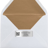 シルバー・ビジネスqrコード差出人住所 ラベル