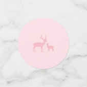 シルバー&ピンクウィンターワンダーランドガール1st誕生日 コンフェッティ (スモール正面)