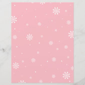 シルバー&ピンクウィンターワンダーランド赤ちゃんシャワーゲーム (裏面)