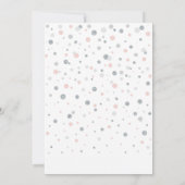 シルバー&ピンクバルーンモダン18thバースデーパーティー 招待状 (裏面)