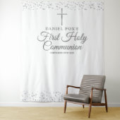 シルバー ファースト ホーリー コミュニオン フォト 背景 タペストリー (インサイチュ)