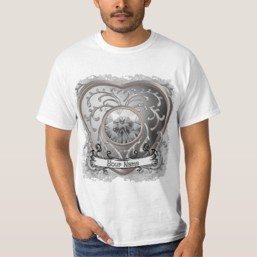 シルバー フェアリー ハート Tシャツ (正面)