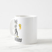 シルバー・フォックス 軟らか コーヒーマグカップ (正面左)