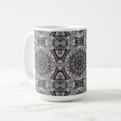 シルバー・フラクタル・ガーデン コーヒーマグカップ (正面左)