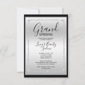 シルバー&ブラックダイヤモンドフレームグランドオープニング 招待状 (正面)