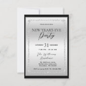 シルバー&ブラックダイヤモンド大晦日の縁日 招待状 (正面)