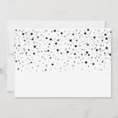 シルバー&ブラックバルーンアダルトモダンバースデーパーティー 招待状 (裏面)