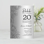 シルバー ブラック サプライズ 20周年 招待状 (スタンド正面)