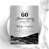シルバー ブラック 60周年記念 招待状