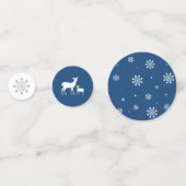 シルバー&ブルーウィンタースノーフレークボーイベビーシャワーコン コンフェッティ (裏面)