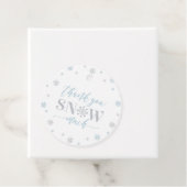 シルバー&ブルーウィンターワンダーランドパーティーありがとう フェイバータグ (インサイチュ)