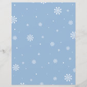 シルバー&ブルーウィンターワンダーランド赤ちゃんシャワーゲーム (裏面)