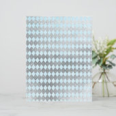 シルバー&ブルーダイヤモンドパターン紙 (スタンド正面)