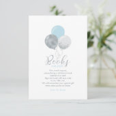 シルバー、ブルーブックスベビー、ブックリクエストカード サンキューカード (スタンド正面)