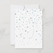 シルバー、ブルーブックスベビー、ブックリクエストカード サンキューカード (裏面)