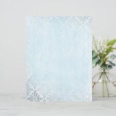 シルバー&ブルーヴィンテージパターン紙 (スタンド正面)