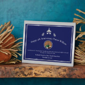 シルバー・ブルー教会　牧師　周年記念　卓上 フォトプラーク (側面)