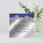 シルバー & ブルー クリスタル スノーフレーク ウィンター インビテーション (スタンド正面)