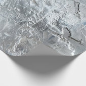 シルバー ブルー ラッピングペーパー (角)