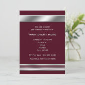 シルバー プラチナ シャイン エレガント インビテーション - 任意の色 (スタンド正面)