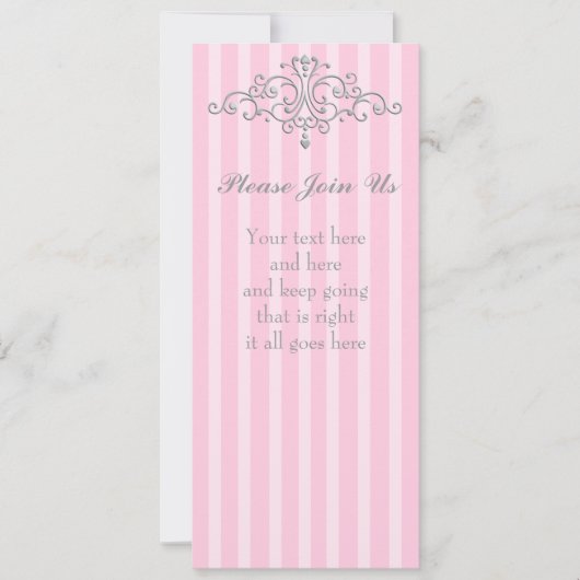 シルバー プリンセス フィリグリー 招待状 (正面)