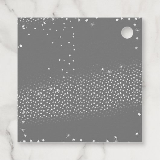 シルバー&ホワイトスノーフレークメリーとブライトホリデー フェイバータグ (裏面)