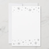 シルバー＆ホワイト | モダンなスタイルの 30歳の誕生日パーティー 招待状 (裏面)