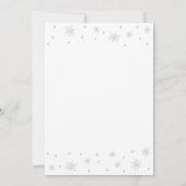 シルバー＆ホワイト | モダンサプライズ退職パーティー 招待状 (裏面)