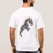 シルバー・ホーニング・ドラゴン・ロール Tシャツ (裏面)
