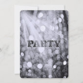 シルバー ボケ パーティ ライト 招待状 (正面)