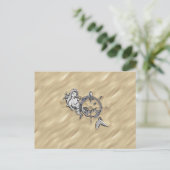 シルバー・マーメイド・イン・ザ・サンド ポストカード (スタンド正面)