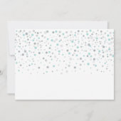 シルバー&ミントバルーンSweet sixteen誕生日パーティー 招待状 (裏面)