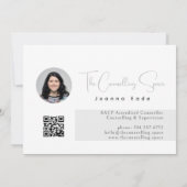 シルバー | モダン エレガント ミニマル デジタル ダウンロード 招待状 (裏面)