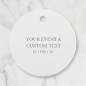 シルバー | モダン タイポグラフィー ありがとうございます フェイバータグ (裏面)