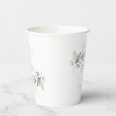 シルバー ユーカリ グリーン ボヘミア ドリーミー 紙コップ (左)